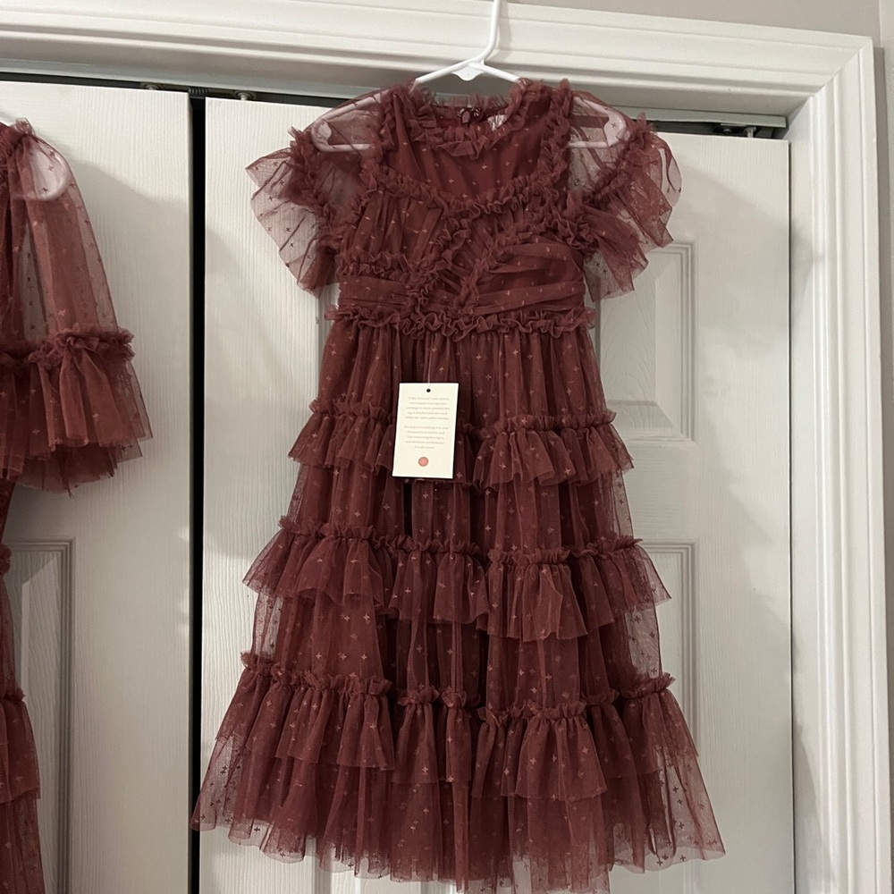 Ivy City Co Whimsical Dress in Mulberry NWT